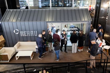 El imponente Stand de REHAU en Expo Construir, que se realizó el 6 y 7 de mayo en el Hilton Buenos Aires.