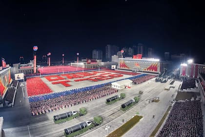 El impotente desfile tuvo lugar en Pyongyang