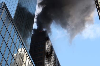 El incendio del edificio en Nueva York.
