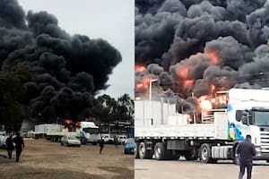 El incendio en Gualeguaychú.