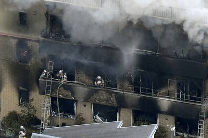El incendio en el edificio de Kyoto Animation en Kioto, antigua capital, comenzó cerca de las 10.30 locales