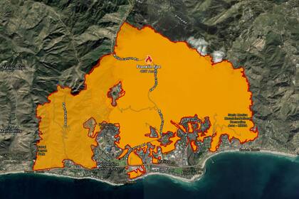 El incendio Franklin, activo desde el 9 de diciembre, quemó más de 4000 hectáreas en el condado de Los Ángeles