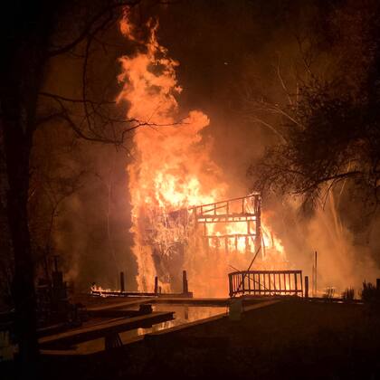 El incendio se llevó toda la casa