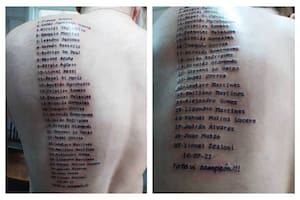 El increíble tatuaje de un joven cordobés de 28 años