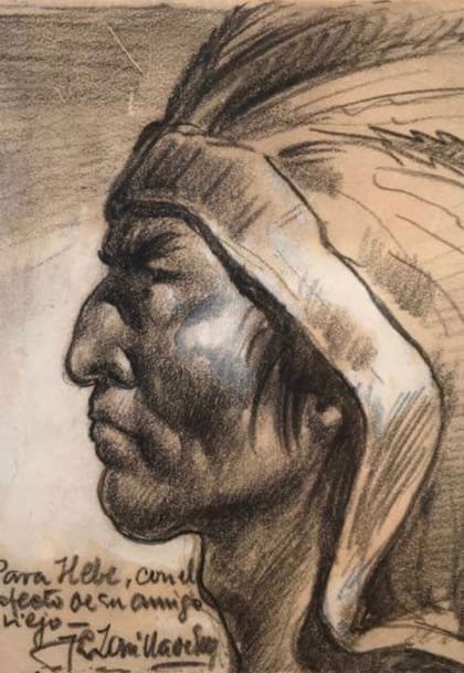 El indio charrúa, un dibujo de Zorrilla, el tatarabuelo de Sánchez André, fue la inspiración para el logo de Malafama