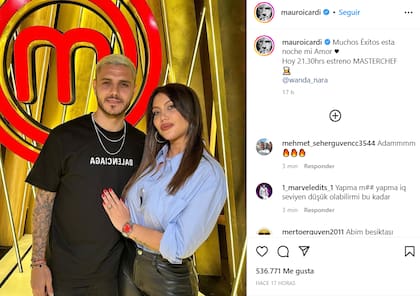 El inesperado posteo de Mauro Icardi hacia Wanda Nara