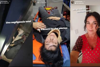 El influencer mostró las fotos de la mujer en el día del accidente