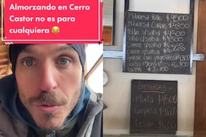 Reveló cuánto sale almorzar en el Cerro Castor y fue contundente