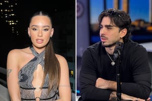 El influencer sugirió que tenía fotos y videos de su exnovia y que las guardaba sin su consentimiento y al otro día, se disculpó al aire del streaming (Foto: Instagram @florjazminpe y @agufranzoni)