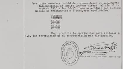 El informe de la Fuerza Aérea que consta en el expediente judicial