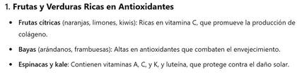 El informe de la IA acerca de los alimentos saludables para la piel