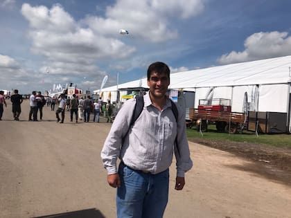El ingeniero agrónomo Juan Facundo Rodríguez llegó desde la localidad bonaerense de Vedia