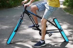 La bicicleta sin ruedas existe: el increíble invento del ingeniero ucraniano que se volvió viral