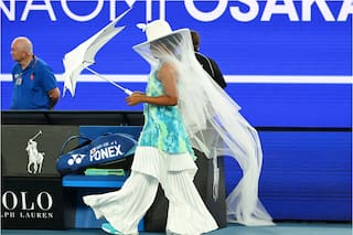 Naomi Osaka protagonizó la entrada más extravagante jamás vista en el torneo