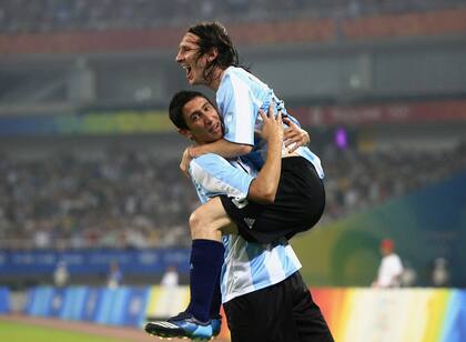 El inicio de todo: con Lionel Messi, en los Juegos Olímpicos de Pekín, en 2008, donde ganaron el oro