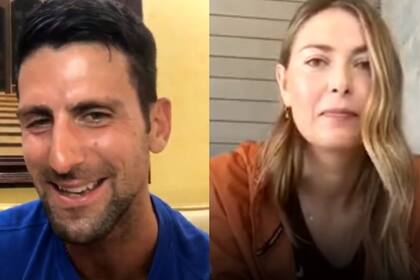 El instagram live de Djokovic y Sharapova