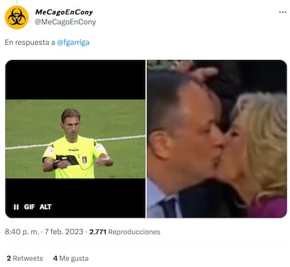 El instante del beso entre Jill Biden y Doug Emhoff, esposo de Kamala Harris, se viralizó