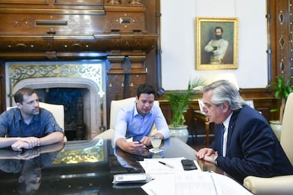 El intendente Cristian Cardozo en una reunión con el presidente Alberto Fernández (Foto: Instagram @cristiancardozook)