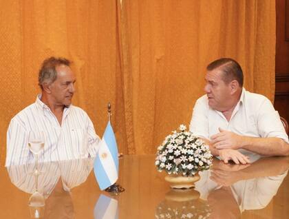 El intendente de Mar del Plata, Guillermo Montenegro, en reunión con el embajador en Brasil, Daniel Scioli