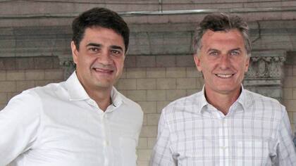 El intendente de Vicente López, Jorge Macri junto al presidente de la Nación, Mauricio Macri