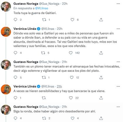 El intenso cruce entre Gustavo Noriega y Verónica Llinás