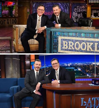 El intercambio de roles televisivo entre Jimmy Kimmel y Stephen Colbert