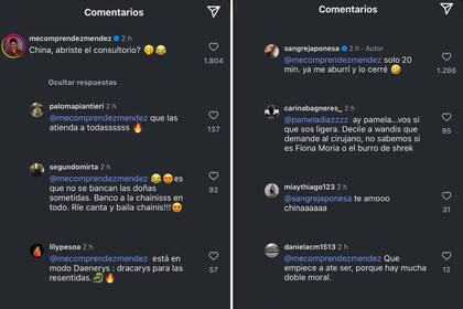 El intercambio que La China tuvo con el periodista Gustavo Méndez (Foto: Captura Instagram @sangrejaponesa)