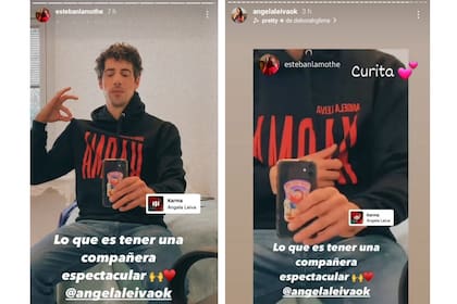 El intercambio virtual entre Esteban Lamothe y Ángela Leiva