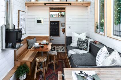 El interior de estas viviendas suele presentar un estudio y una habitación en el mismo nivel