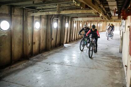 El interior de la embarcación