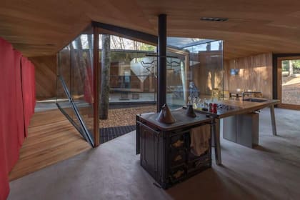 El interior de la Casa para el Poema del Ángulo Recto