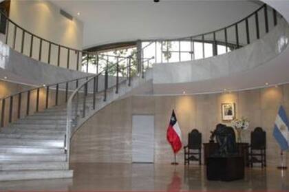 El interior de la Embajada de Chile, una de las sedes diplomáticas que pueden visitarse en la Ciudad de Buenos Aires
