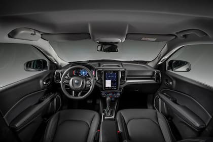 El interior de la Fiat Toro Volcano fue completamente renovado