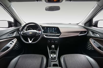 El interior de la LTZ, entrada de gama de la pick up compacta de Chevrolet