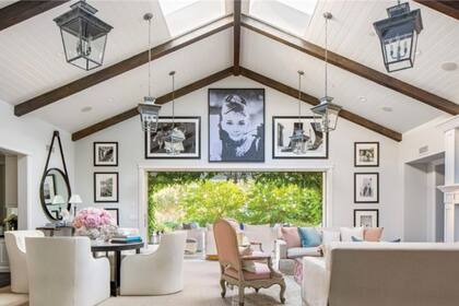 El interior de la propiedad, decorado con estilo Nueva Inglaterra.