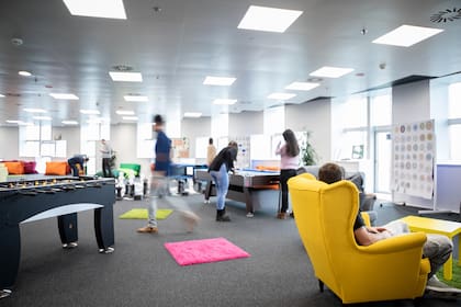 El interior de las oficinas de Facebook en Barcelona