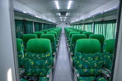 El interior de los vagones