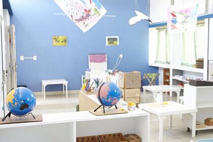 El interior de una de las aulas del Jardín Arcoiris