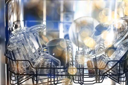 El interior del lavavajillas