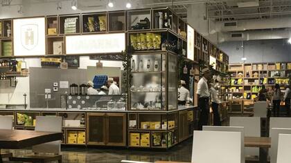 El interior del local