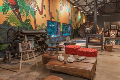 El interior del lodge