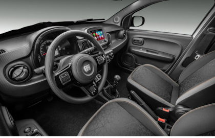 El interior del Fiat Mobi