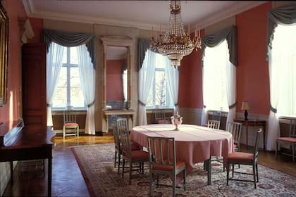 El interior del Haga Slott, el Palacio de Haga de Suecia