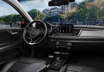El interior del Kia Rio 2021 estrena una nueva central multimedia