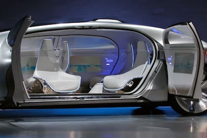 El interior del prototipo autónomo Mercedes-Benz F015 Luxury in Motion
