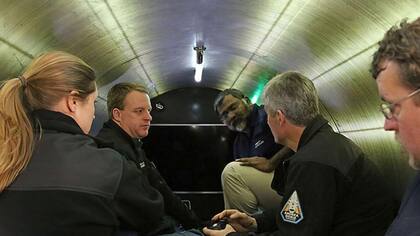 El interior del sumergible no era muy cómodo y los ocupantes apenas tenían espacio.