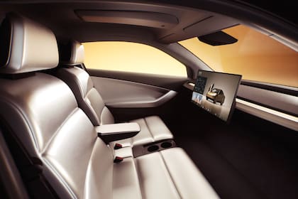 El interior del taxi autónomo de Tesla, que llegará en 2027