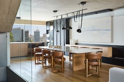 El interiorismo de Halesa en un tríplex de Caballito