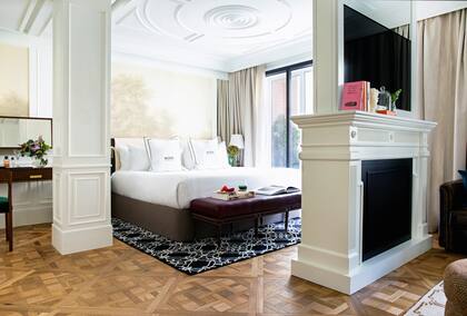 El interiorismo se inspiró en las aristocráticas casas del barrio de Salamanca.