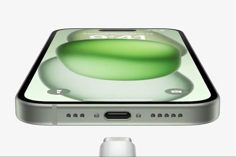 Dies ist die Präsentation des neuen iPhone 15 mit USB-C und der Apple Watch Series 9 mit „Double Touch“.